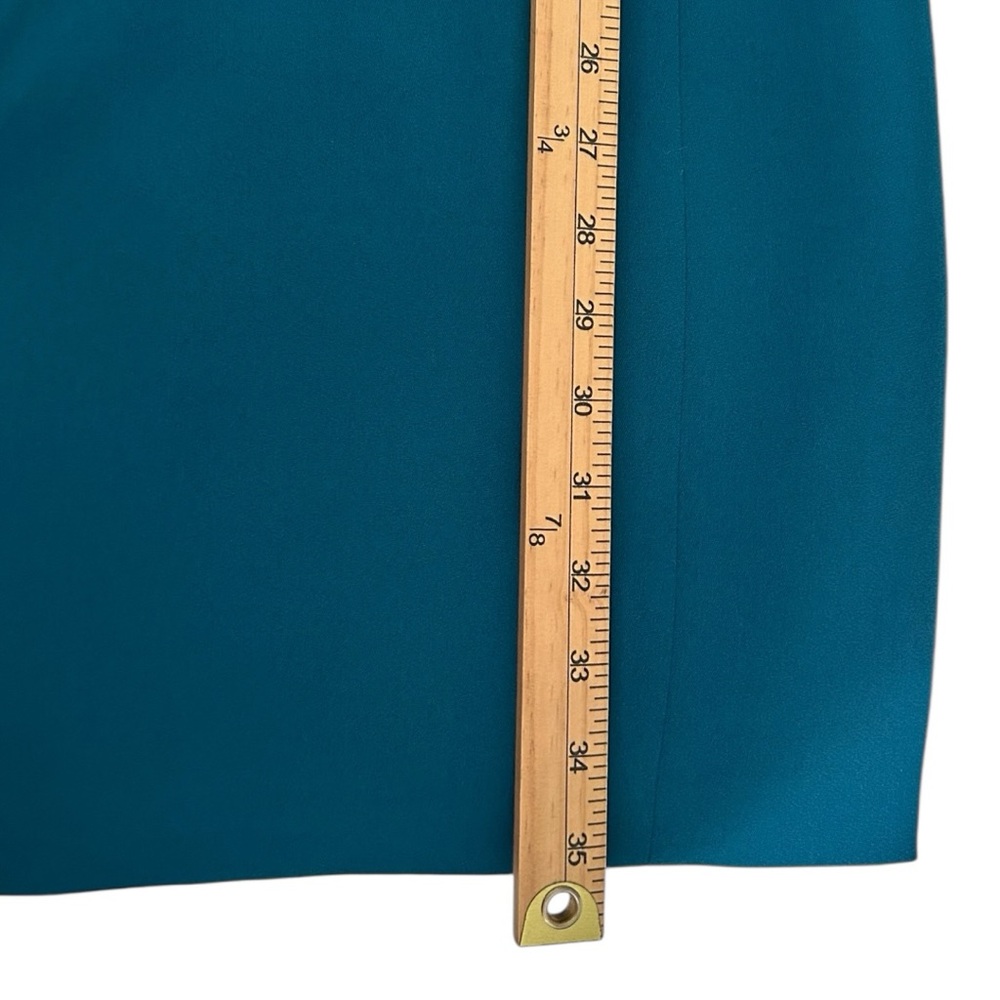 Vince Women’s Sleeveless Deep Teal Shift Dress Sz 6 - Picture 4 of 7